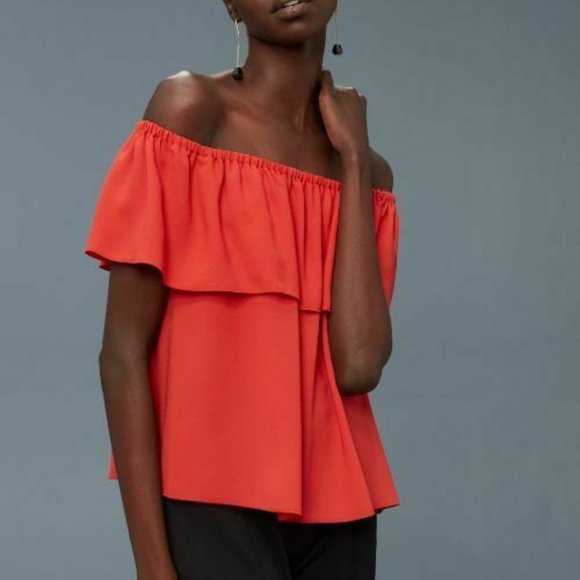 Wilfred Aritzia Promener Blouse Off Shoulder XS